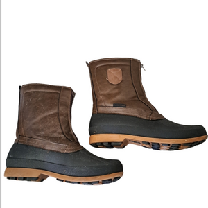 ARCTIC TRACKS mens Winter Slip On Boots  Muckers CANADA zip Fleece Lined 8